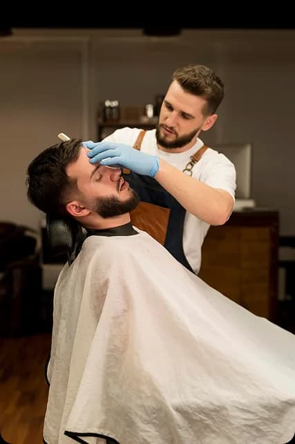A barber's shop.